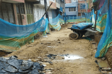 Obras inconclusas afectan varias cuadras de Santa Rita, en Suba