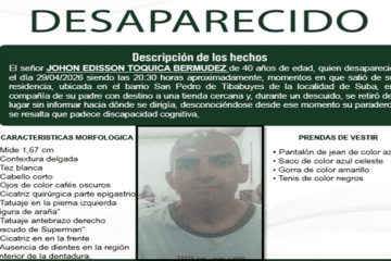 Buscan a hombre desaparecido en Suba tras salir de su casa en San Pedro de Tibabuyes
