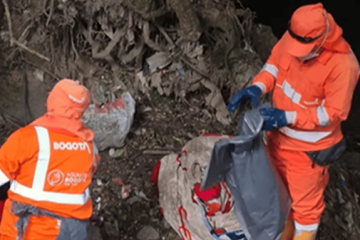 Usaquén adelanta jornada de limpieza y recuperación ambiental en la Quebrada San Cristóbal