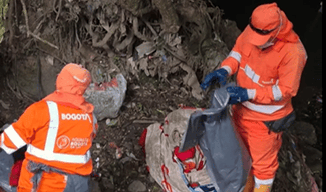 Usaquén adelanta jornada de limpieza y recuperación ambiental en la Quebrada San Cristóbal