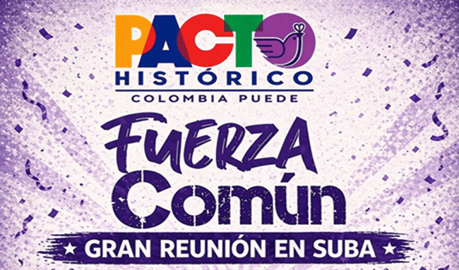 Gran reunión de “Fuerza Común” en Suba este 24 de mayo