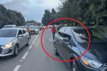 Siniestro vial en Suba genera alto flujo vehicular en la Autopista Norte