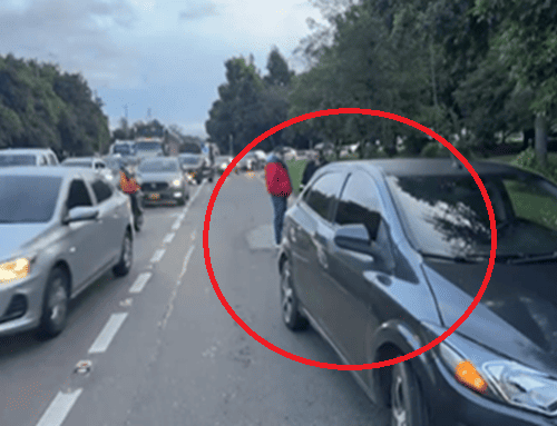 Siniestro vial en Suba genera alto flujo vehicular en la Autopista Norte