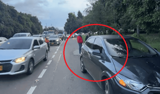 Siniestro vial en Suba genera alto flujo vehicular en la Autopista Norte
