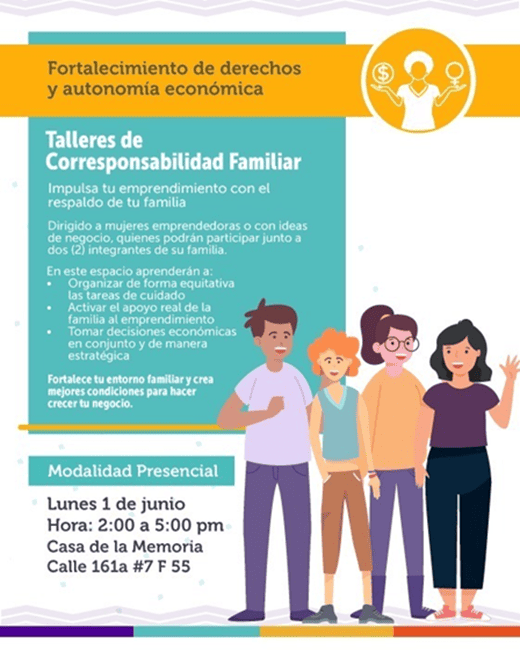 Usaquén fortalece espacios de formación para mujeres emprendedoras y sus familias
