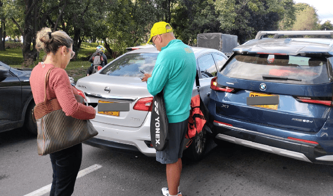 Siniestro vial entre dos vehículos genera afectaciones en la Autopista Norte, en Suba