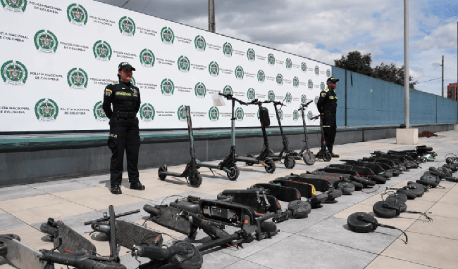 Incautan 28 patinetas eléctricas y 21 motores en operativos en Los Mártires