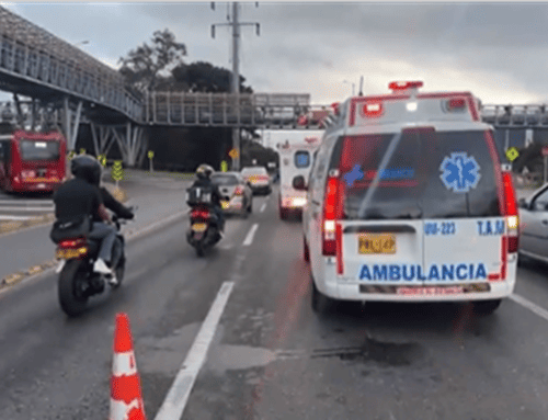 Siniestro vial en la Autopista Norte: autoridades atienden emergencia en la calle 192