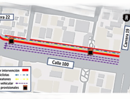 Obras en la calle 100 obligan a mantener cierres viales hasta el 27 de agosto