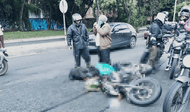 Una mujer perdió la vida en accidente de motocicleta en Chapinero