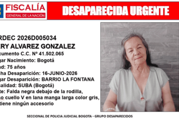 Angustia en Suba por la desaparición de una adulta mayor de 75 años en el barrio La Fontana