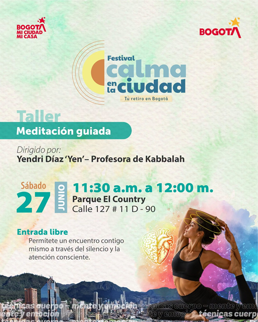 Festival Calma en Usaquén invita a una jornada de meditación para fortalecer el bienestar emocional