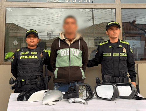 Intentó huir con autopartes en un morral, pero terminó capturado en Teusaquillo