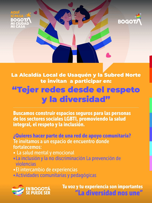 Usaquén fortalece espacios seguros e inclusivos para la población LGBTI+