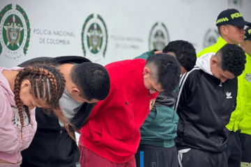 Cinco capturados por hurto de motos en la capital tras operación de la Policía en Bogotá
