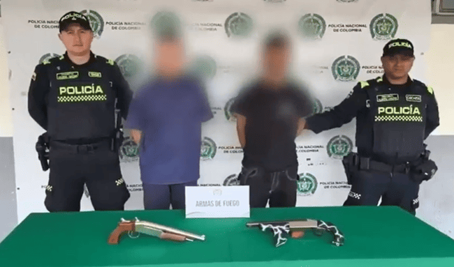 Con dos escopetas y antecedentes por hurto: así cayeron dos hombres en Usme