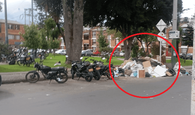 Denuncian acumulación de basura y escombros en sector de Villa Elisa, en Suba