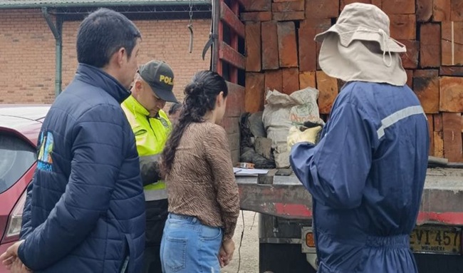 Duro golpe al tráfico ilegal de madera en Ubaté