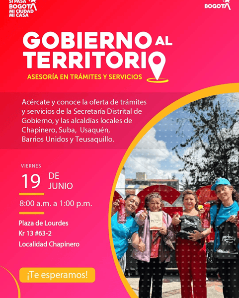 Gobierno al Territorio llegará este viernes para acercar los servicios distritales a la ciudadanía