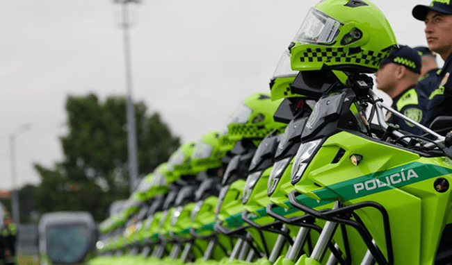 Bogotá refuerza la seguridad con la entrega de 225 motocicletas para la Policía