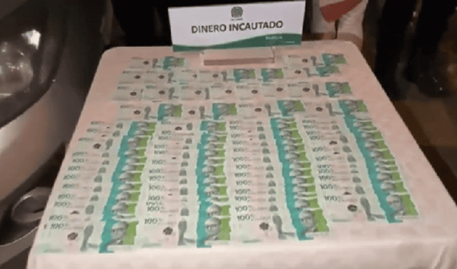 En el barrio Aures II de Suba capturan a dos personas con millonario cargamento de dinero falso