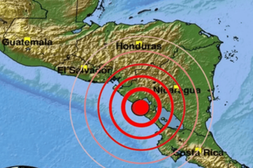 Alerta: Temblor de magnitud 5.1 sacudió la costa de Nicaragua