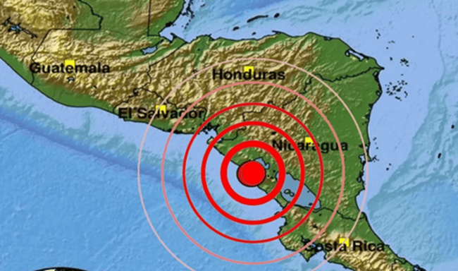 Alerta: Temblor de magnitud 5.1 sacudió la costa de Nicaragua