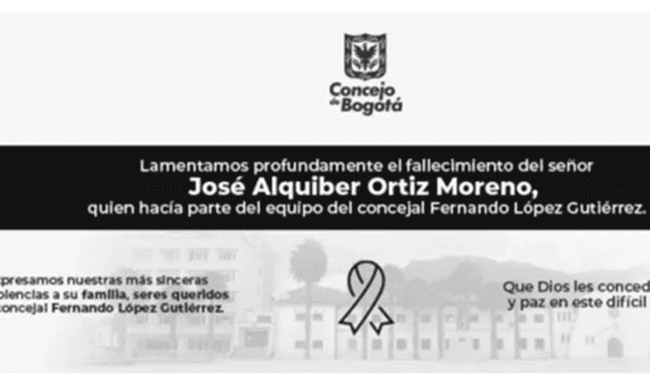 Misteriosa muerte de integrante del esquema de seguridad de un concejal en Bogotá