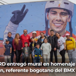 IDRD rinde homenaje al bicicrosista bogotano Luis Rincón con mural en el CEFE Fontanar del Río