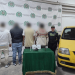 Policía incauta arma con silenciador y captura a cuatro personas en Santa Fe