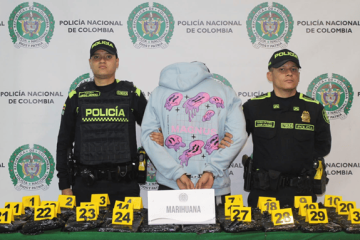 Dos capturados en aeropuerto con 33 kilos de marihuana que iban rumbo a San Andrés