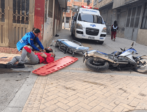 Última Hora-Accidente entre dos motocicletas deja dos personas lesionadas en el barrio Santa Rita de Suba
