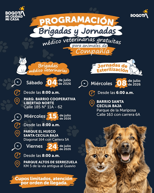 ¡Amor de cuatro patas en Usaquén! Brigadas Veterinarias Gratuitas para tus Peludos