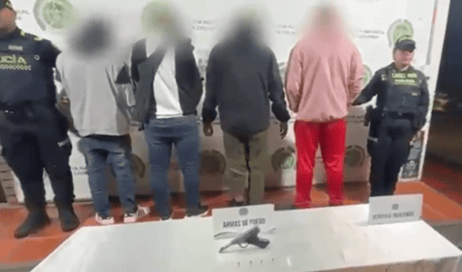 Cuatro hombres fueron capturados en Chapinero; uno tiene más de 14 antecedentes