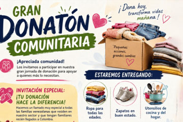 Realizan donatón en Santa Cecilia, Suba, para apoyar a familias venezolanas afectadas por terremotos
