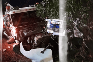 Tractomula se estrelló contra un poste y causó afectaciones viales en el sur de Bogotá