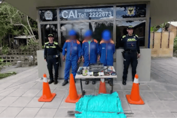 Capturan a tres falsos operarios que presuntamente robaban redes de telecomunicaciones en Teusaquillo