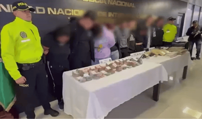 Desarticulan la banda ‘Los Seguros’: 12 capturados por tráfico de drogas y presuntas torturas en Bogotá
