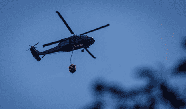 Cundinamarca refuerza la lucha contra incendios forestales con un helicóptero especializado