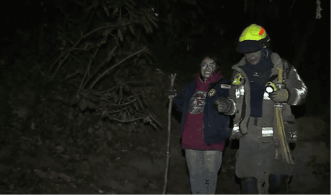 Rescatan a dos jóvenes que se extraviaron durante una caminata nocturna en los cerros orientales de Usaquén