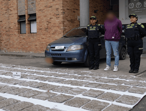 Cayó en Engativá con 60 kilos de marihuana: intentó evitar su captura, pero terminó en manos de la Policía