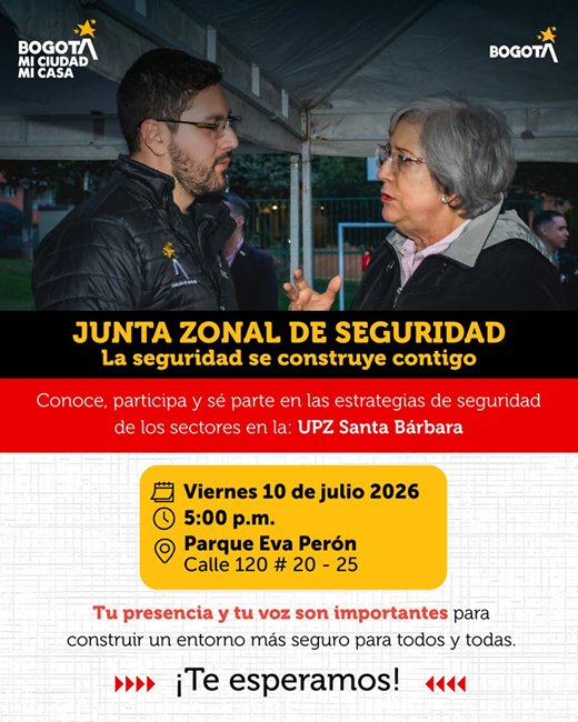 Usaquén convoca a Junta Zonal de Seguridad para fortalecer estrategias con la comunidad
