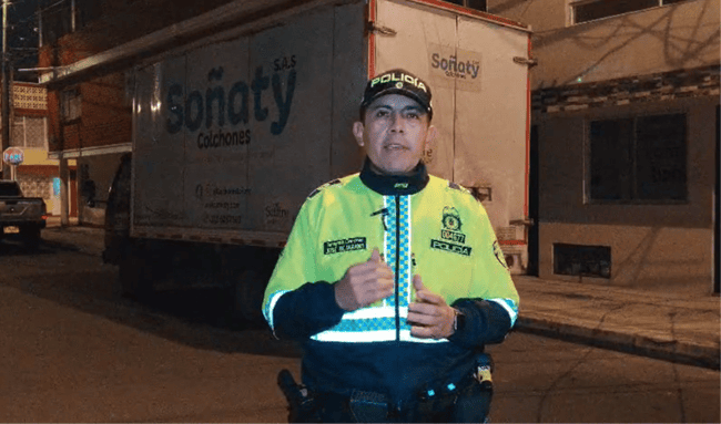 Policía recuperó camión robado en Usaquén horas después del hurto