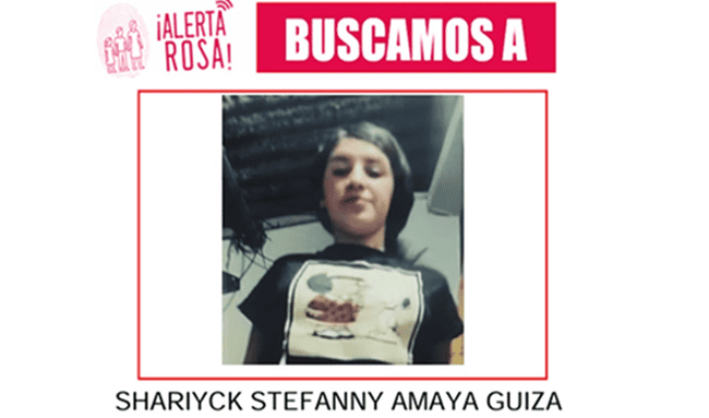 Activan Alerta Rosa por la desaparición de una adolescente de 16 años en Bogotá