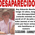 La familia de Eduardo Benítez vive horas de angustia y pide ayuda para encontrarlo.