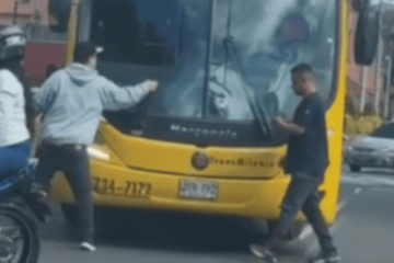 Tensa situación de intolerancia en Compartir, Suba: ciudadano dañó un bus del SITP tras presunto incidente con una adulta mayor