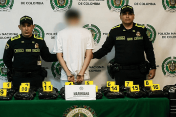 Capturan a pasajero que intentaba viajar con más de 18 kilos de marihuana desde El Dorado