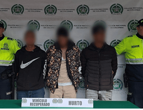 Desarticulan banda señalada de pinchar llantas para asaltar y secuestrar conductores en los accesos a Bogotá