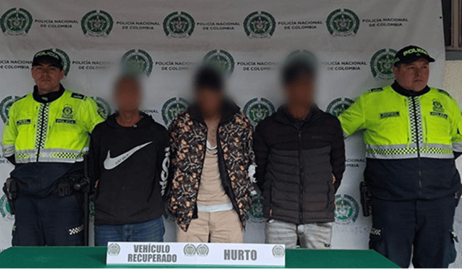 Desarticulan banda señalada de pinchar llantas para asaltar y secuestrar conductores en los accesos a Bogotá