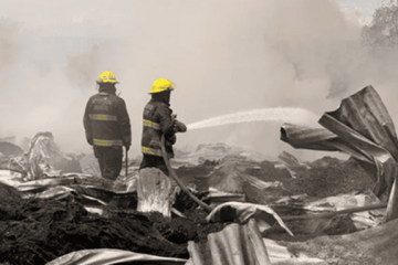 Incendio de gran magnitud en zona rural de Ibagué deja nueve lesionados y una bodega destruida